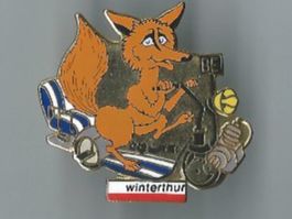 Fuchs auf Roller Winterthur-Versicherung guter Zustand