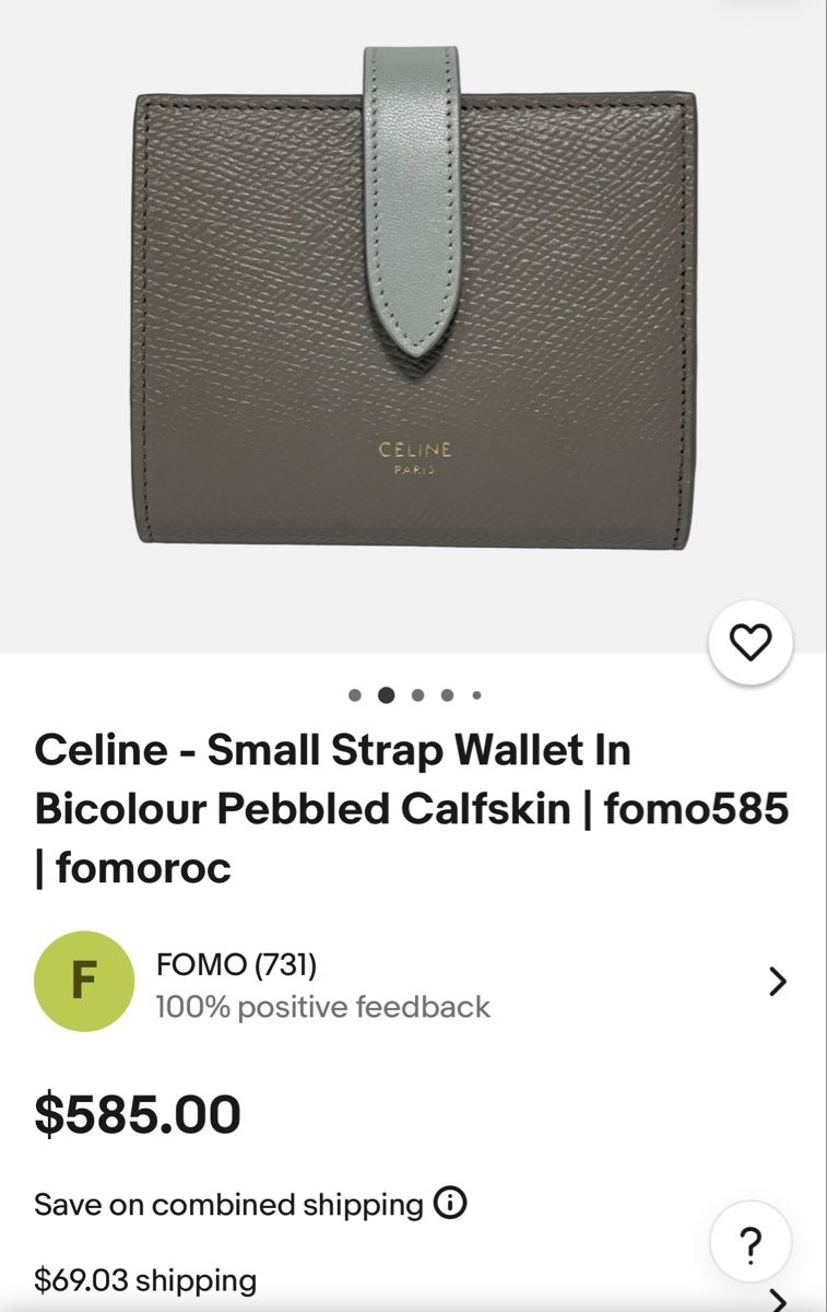 Celine Portafogli: Celine Small Strap Wallet, barely used! Stylish Find. – Usato da Bern venduto da CH_secondhand