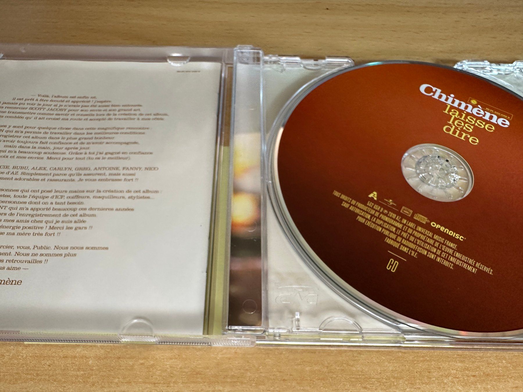CDs: V1 Chimène – Laisse Les Dire – Gebraucht aus Rikon im Tösstal von Alpenmutz 2