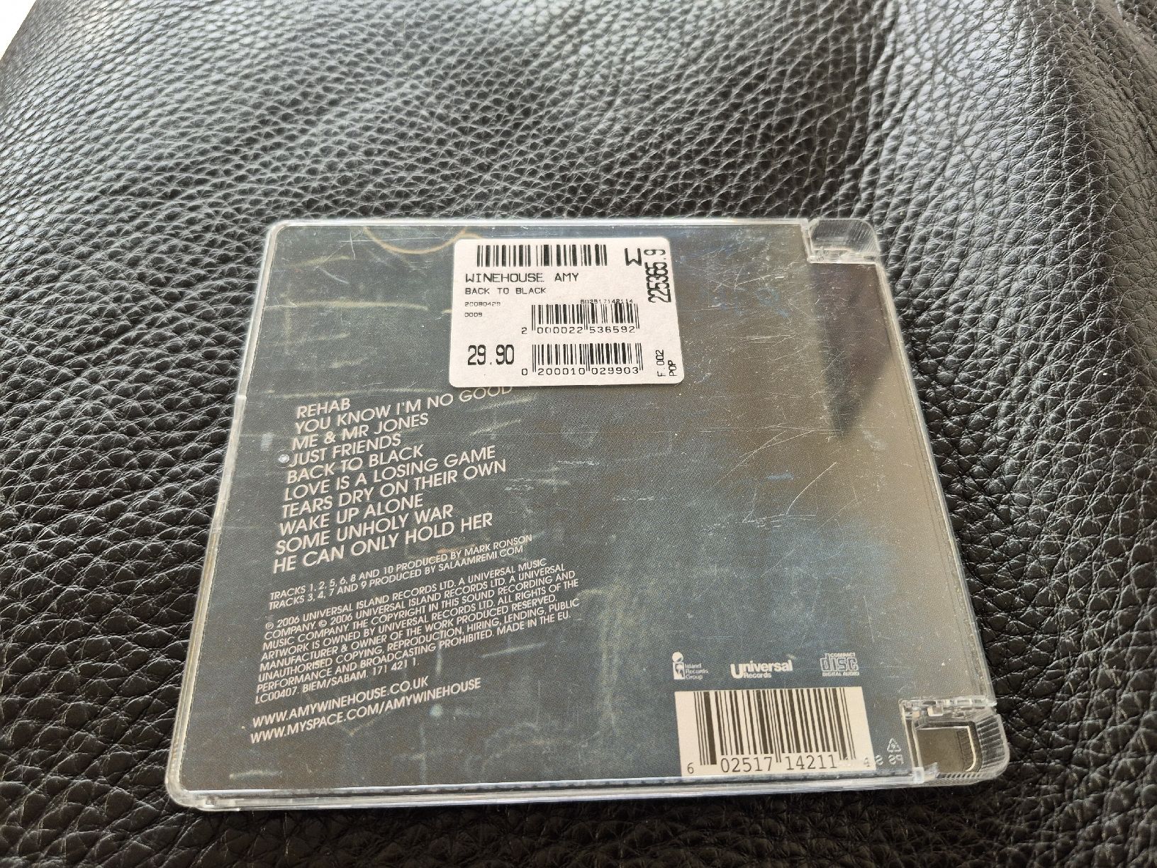 CD: Amy Winehouse Back to Black – Usato da Bern venduto da Roibusch 1