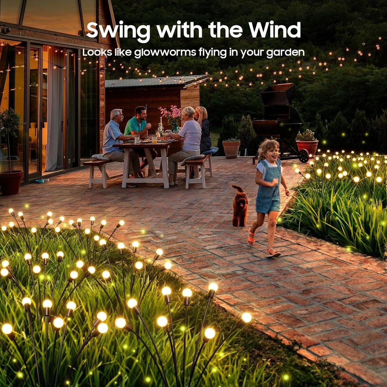 Lampade: Firefly Solar-Gartenlampen 4er Set, 32 LED, IP65 – Nuovo e nell'imballaggio originale da Nuglar venduto da SmartLiving24 1