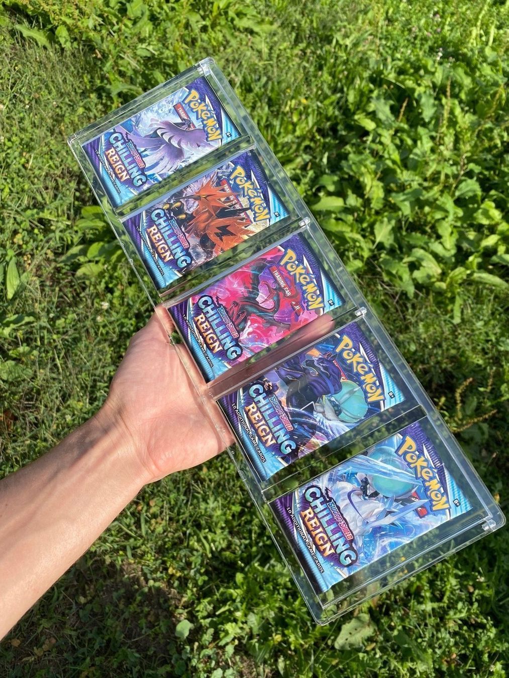 Pokémon Carte collezionabili: Pokemon Acrylic Acryl case 5 Boosters – Nuovo (secondo la descrizione) da Contone venduto da Adamantium_swiss 1