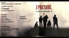 I Prevail Ticket The Violent Nature Tour Zürich gebraucht