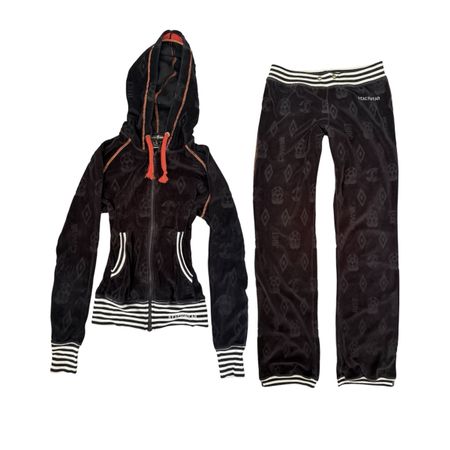 ROBERTO CAVALLI TRACKSUIT LOW RISE VINTAGE Y2K