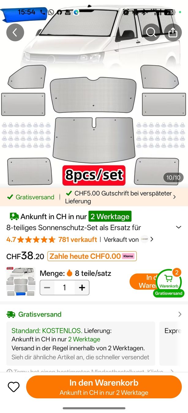 Accessori per altri veicoli: Sonnenschutz Auto – Nuovo (secondo la descrizione) da Zürich venduto da Fabienne.S01