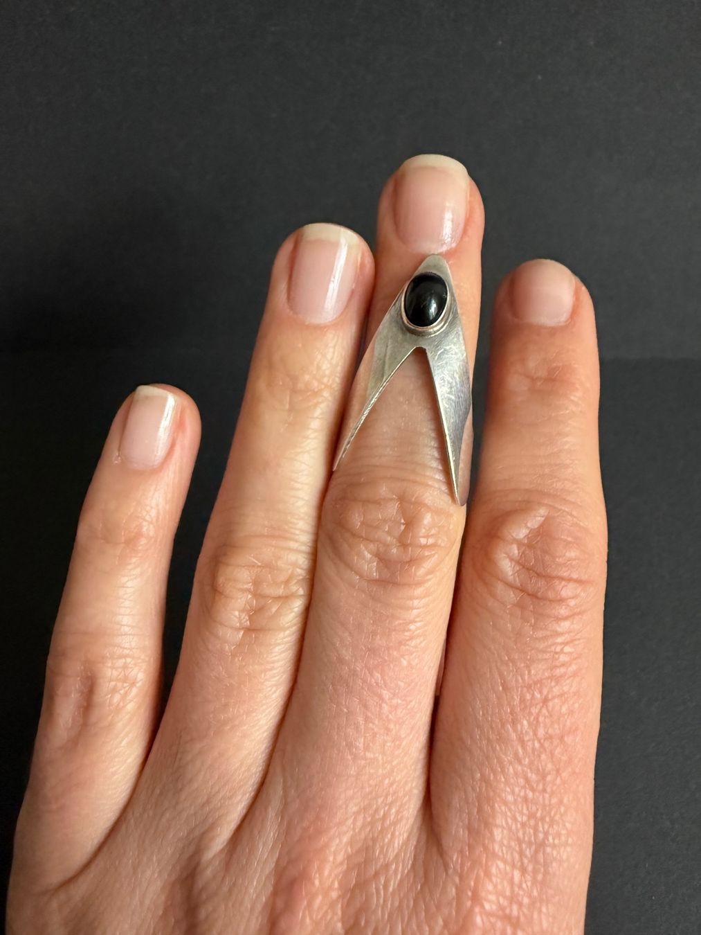 Anelli: Spezieller Silber Ring mit Onyx 925 – Usato da Spiegel b. Bern venduto da Rogger72 2