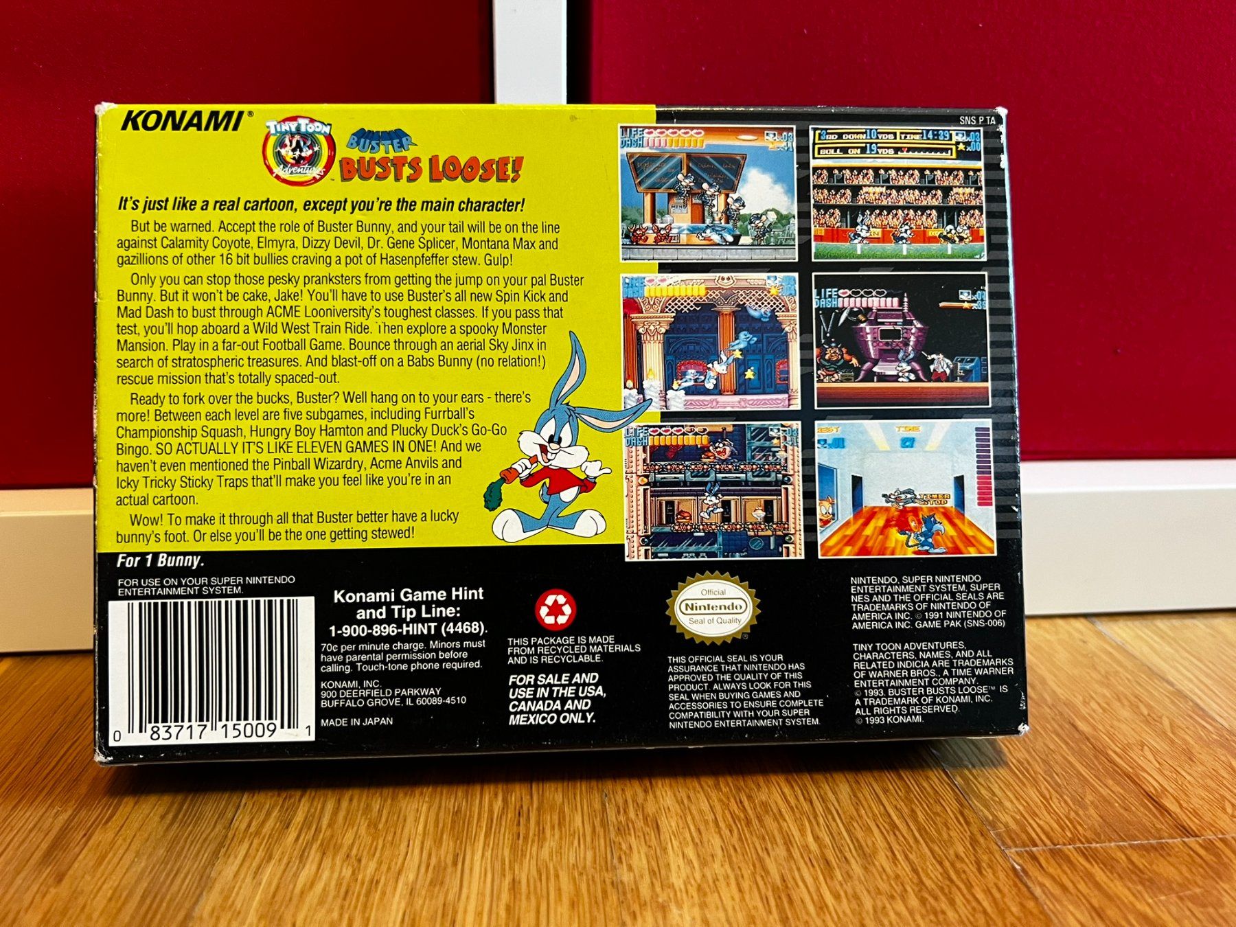 Giochi: Tiny Toon Buster Busts loose (US-Version) - Nintendo SNES – Usato da Kreuzlingen venduto da bigauditor 1