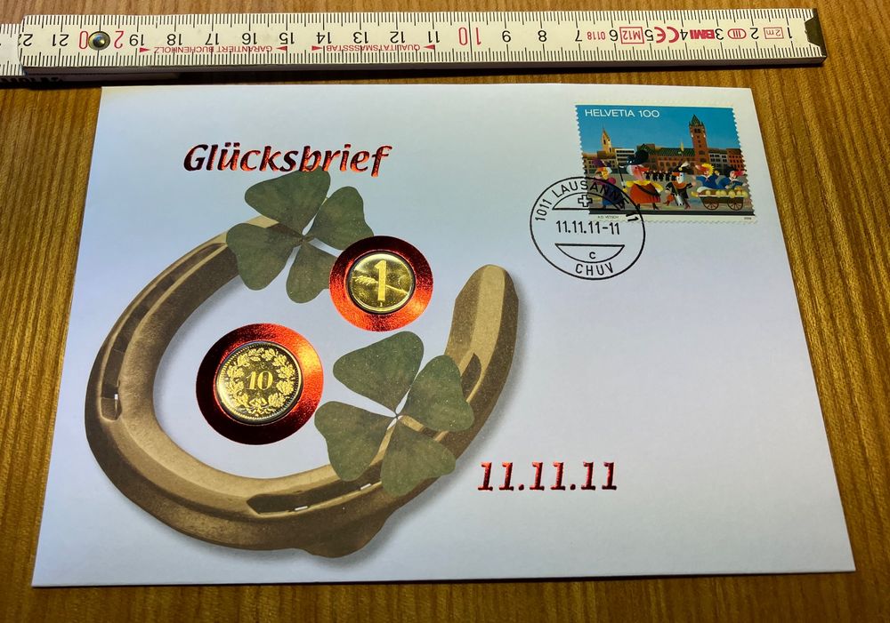 Numisbrief GLÜCKSBRIEF 11.11.11 Kaufen auf Ricardo