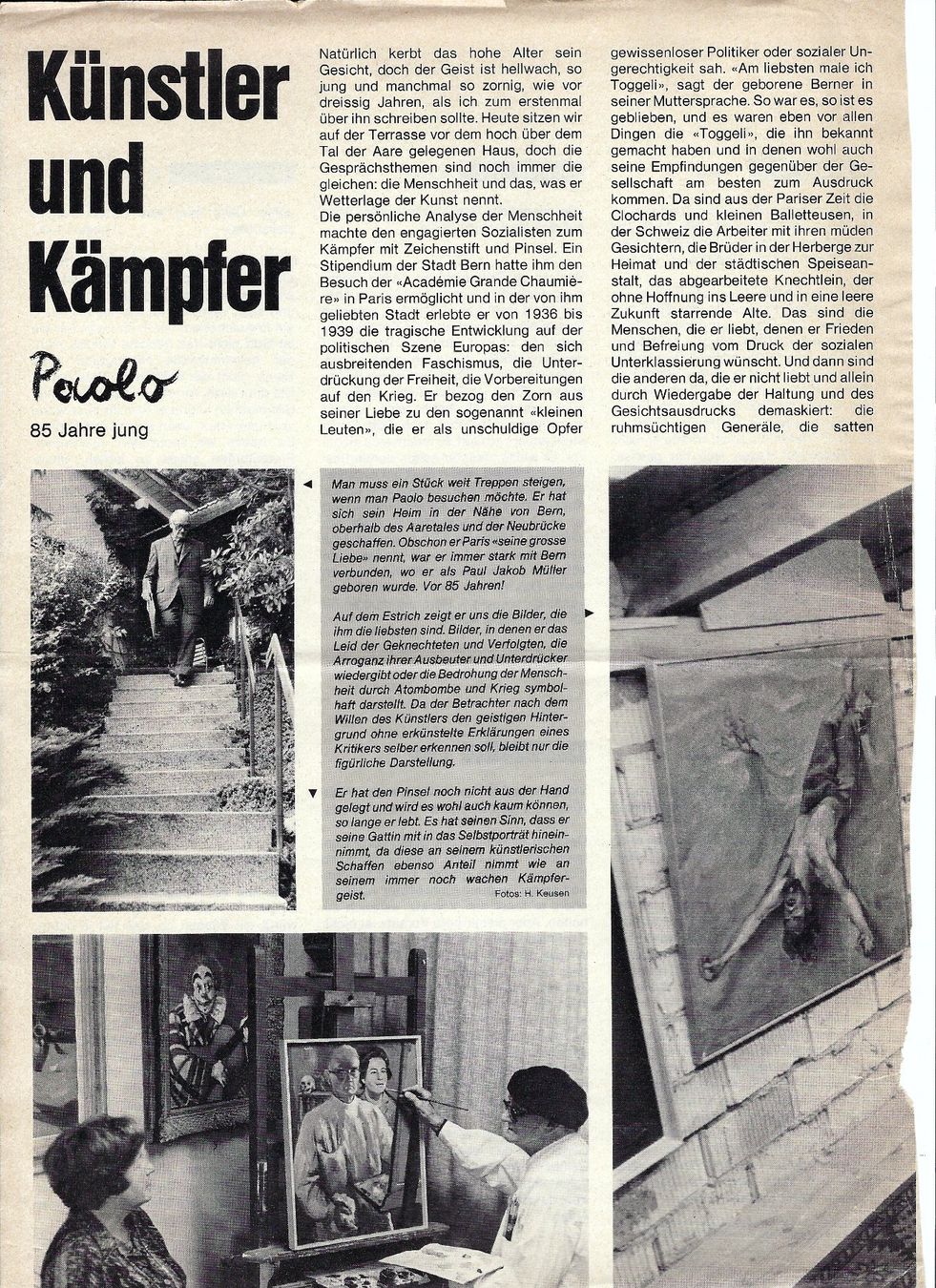 Dipinti: Paul Jakob Müller, PAOLO, Kunstmaler – Usato da Embrach venduto da Illingen13 4