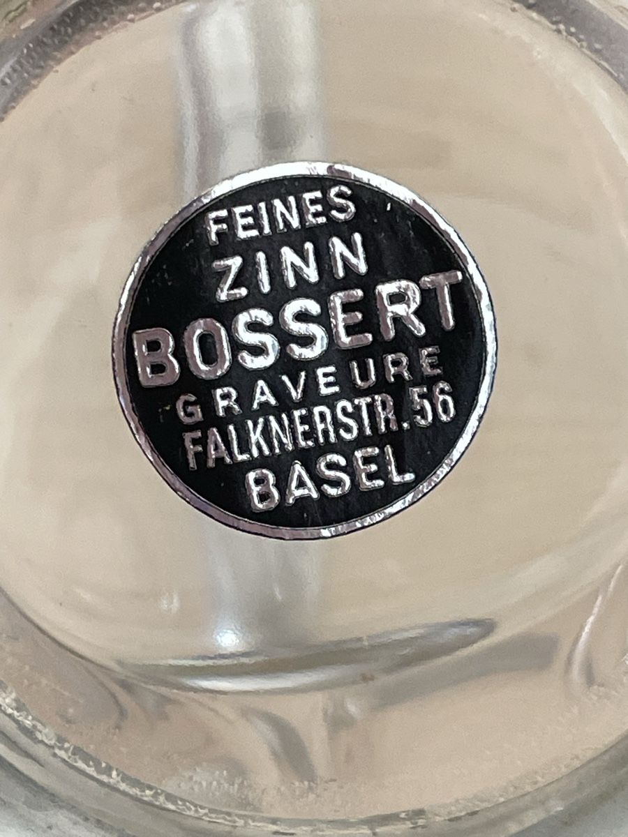 Caraffe: Karaffe Bossert Zinn Weindekanter – Usato da Basel venduto da Design-und-Allerlei 3
