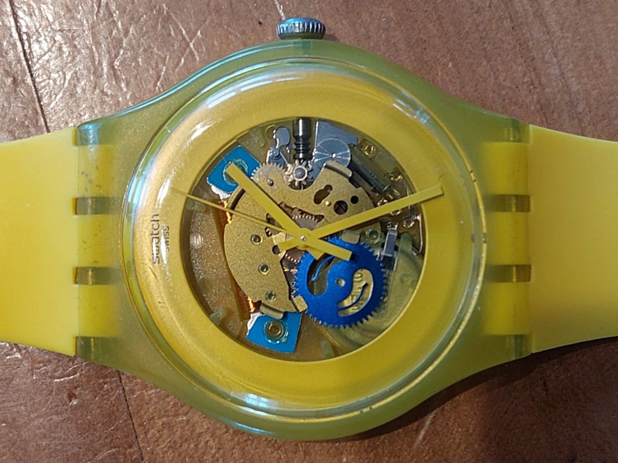 Swatch Orologi: Swatch yellow r51 gelb RAR – Usato da Oberdiessbach venduto da wasserfreak 1