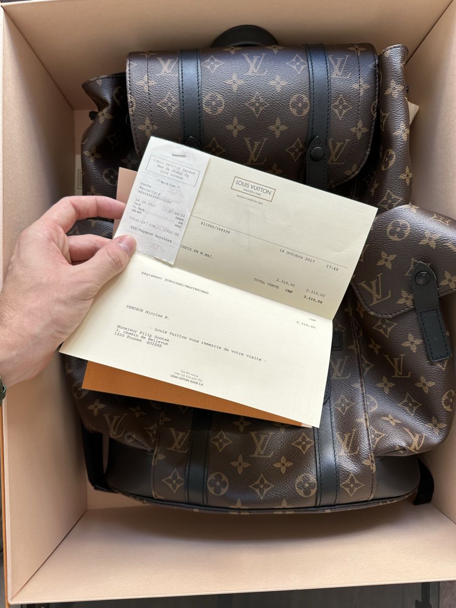 Louis Vuitton Zaini: Louis Vuitton Backpack Christopher Monogram Canvas Brown – Nuovo (secondo la descrizione) da Genève venduto da fil_6zdf 7