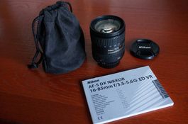 Nikon AF-S DX NIKKOR 16-85mm f/3.5-5.6G ED VR