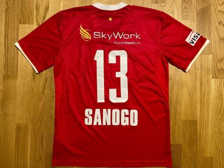 ORIGINAL FC THUN # 13 SANOGO TRIKOT FCT SIGNIERT 2011/12 L