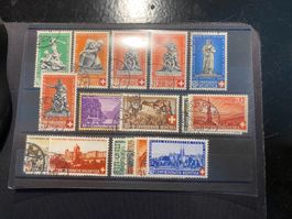 1938 - 1949 Pro Patria Gestempelt