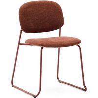Kave Home Esszimmerstuhl Meli Chenille Stoff Metallbeine