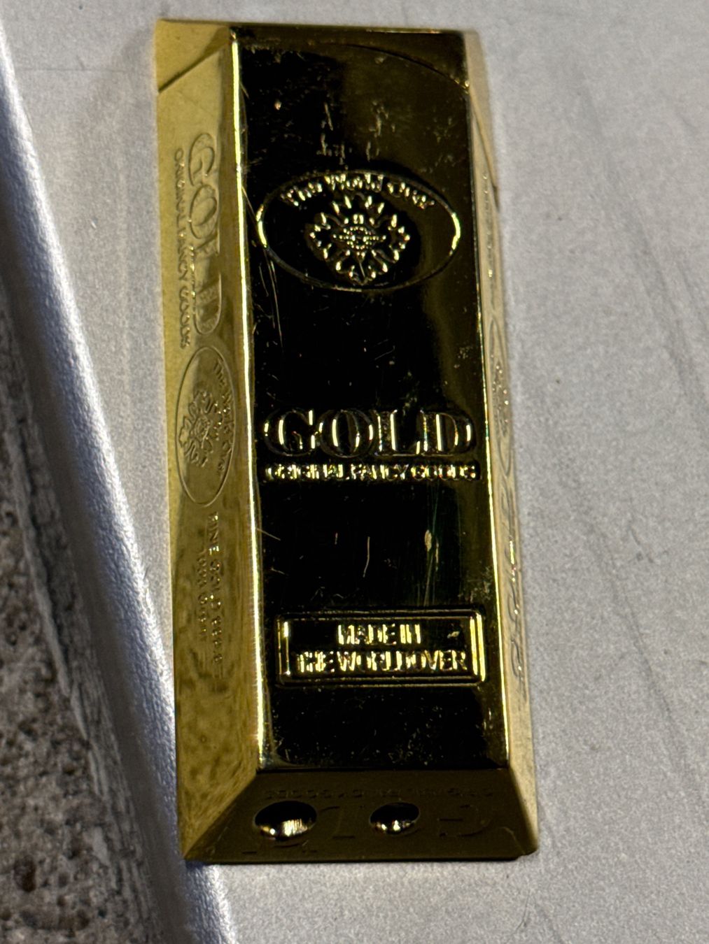 Feuerzeuge: Briquet Vintage plaquer or – Gebraucht aus St imier von sav_bjf9 1
