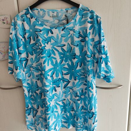 Feines T-Shirt azurblau Rabe Gr. 44 Fr. 29.-