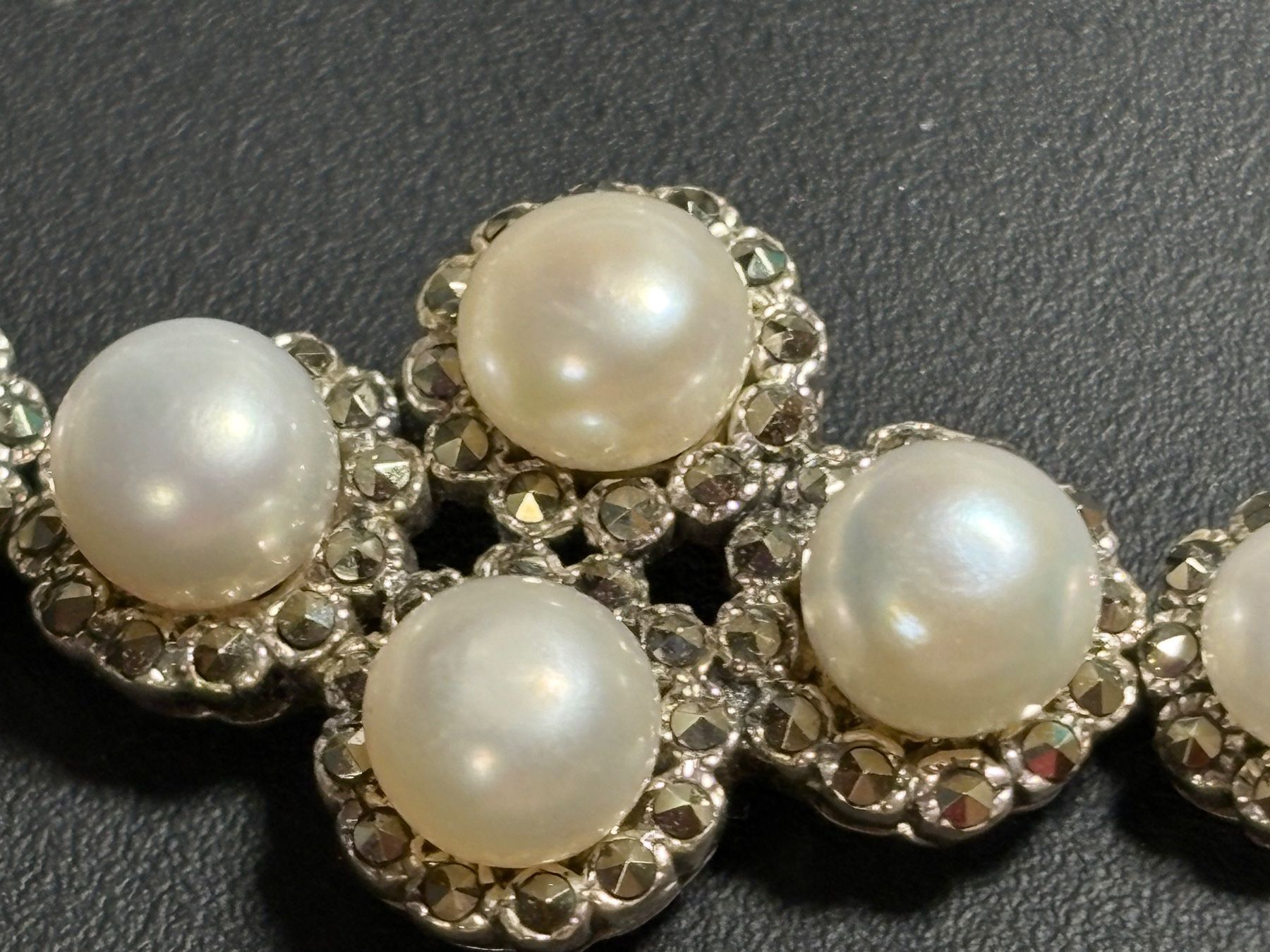 Bracciali & Braccialetti: Wunderschönes 925 Silberarmband mit echten Perlen – Usato da St. Peterzell venduto da verena40 5