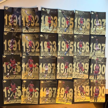 2x Michael Jordan Upper Deck Gatorade 1998 Komplettset