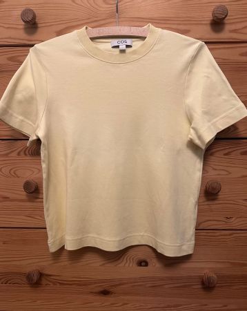 T-shirt COS jaune pâle taille S neuf