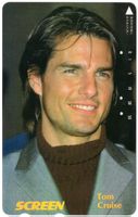 Tom Cruise - seltene Film Werbe Telefonkarte aus Japan