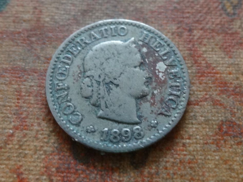 Tutti le monete: 5 Rp. 1898  (C) – Usato da Romanel-sur-Lausanne venduto da Swift13