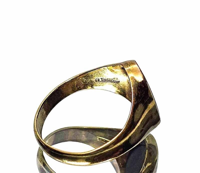 Ringe: Herren SIEGELRING vergoldet mit "ONYX" – Gebraucht aus Zug von urzeit 4