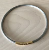 Collier Stahl / Gold 18 kt. mit 7 Brillanten