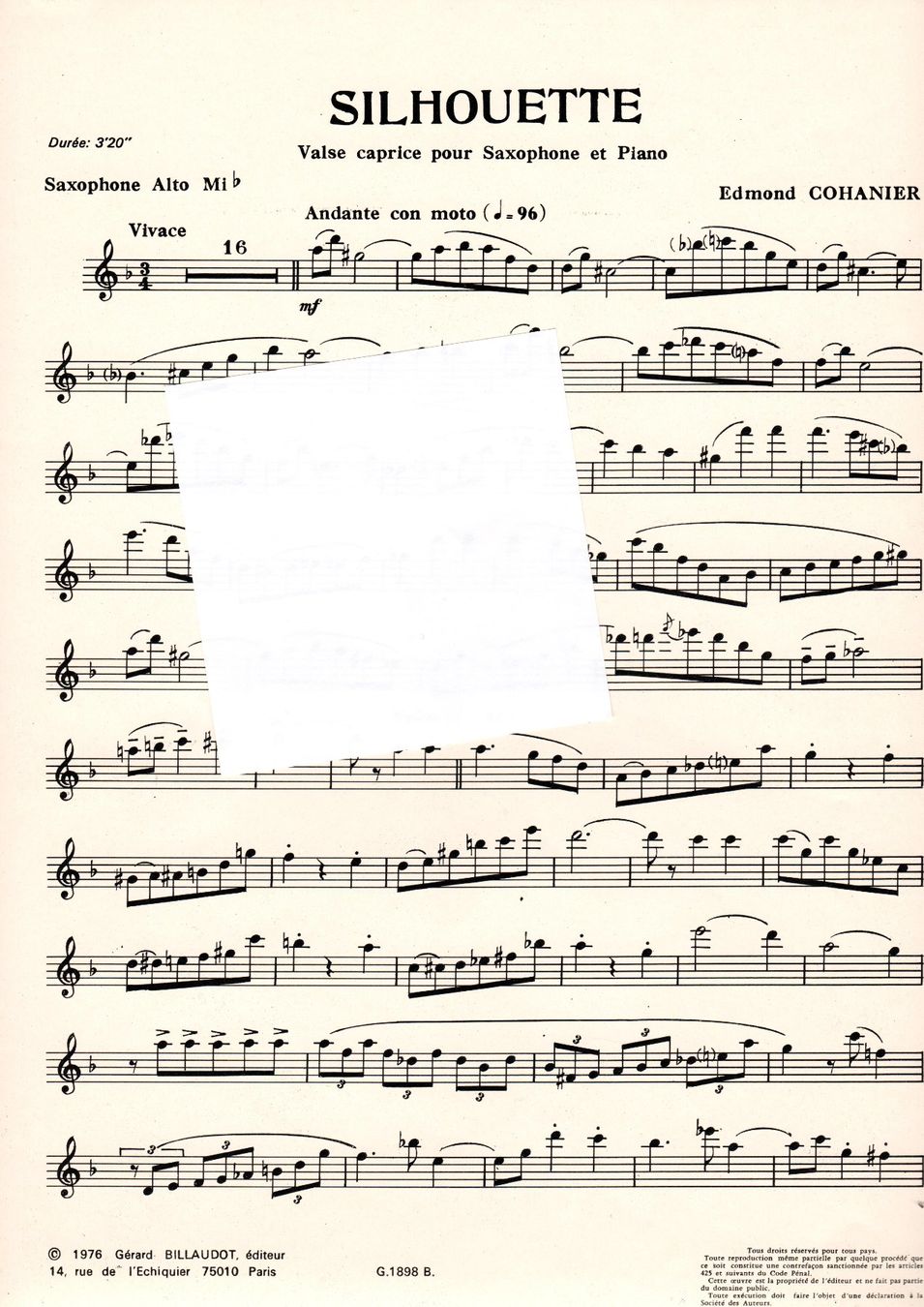 Libri: Musiknoten Saxophon – Usato da Wangen SZ venduto da bockmattli07 7