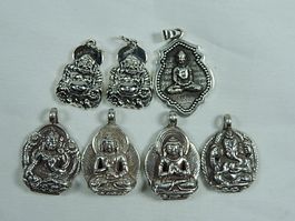 Schmuck Lot Silber Buddha Anhänger, Neuware