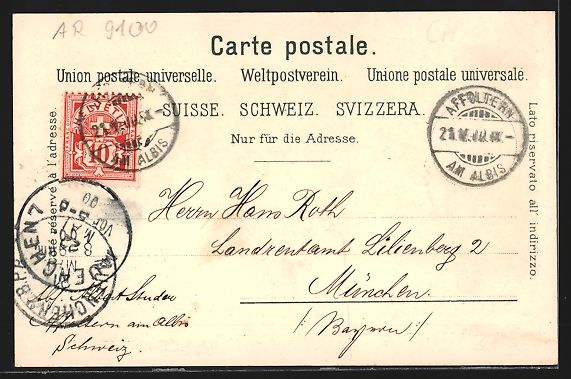 Cartoline postali: Litho Herisau, Heinrichs-Bad, Panorama – Usato da Berlin venduto da bartko-reher 1