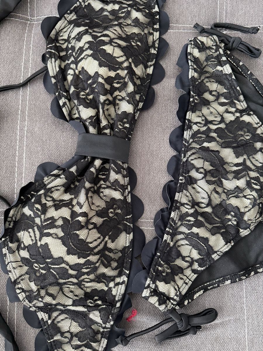 Costumi da bagno & Bikini: Spitze Bikini Set Schwarz Gr. M Neu – Nuovo e nell'imballaggio originale da Reinach AG venduto da innamac 2
