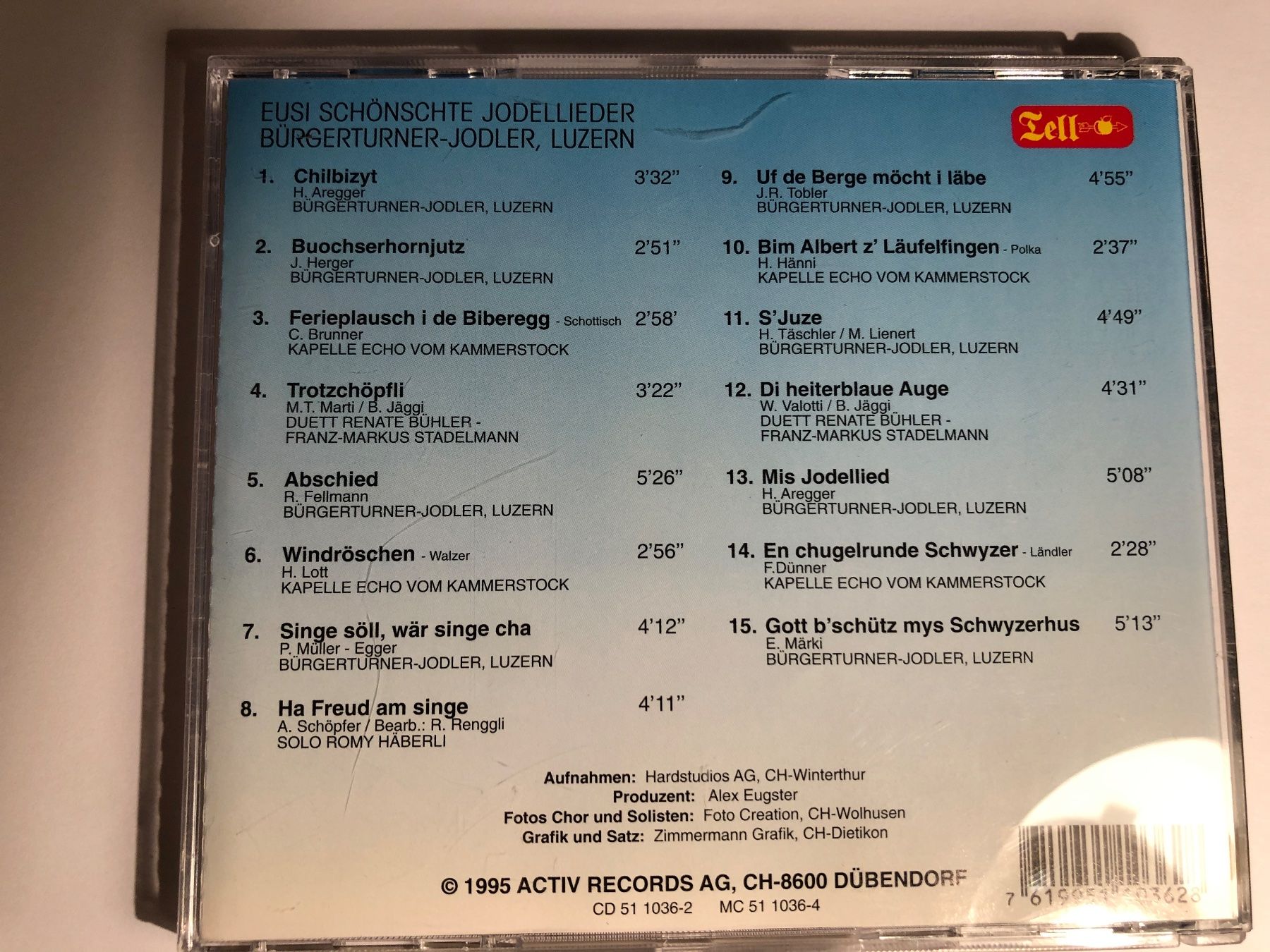 CD: Bürgerturner Jodler Luzern – Usato da Arth venduto da Vrecam51 1