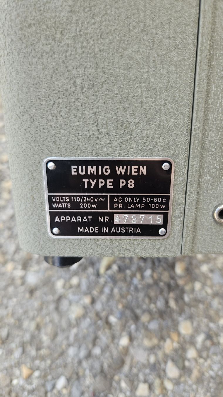 Proiettori: Projecteur Eumig P8 Imperial avec mallette – Usato da La Chaux-de-Fonds venduto da exup-51 6