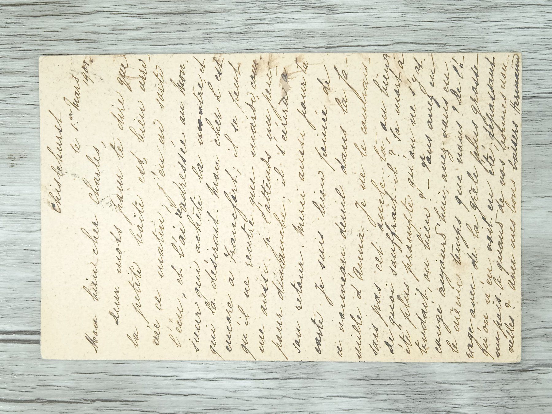 Tutti i francobolli: TR62 Carte Postale + Timbre England 1901 – Usato da Cousset venduto da Patrick_Collections 1