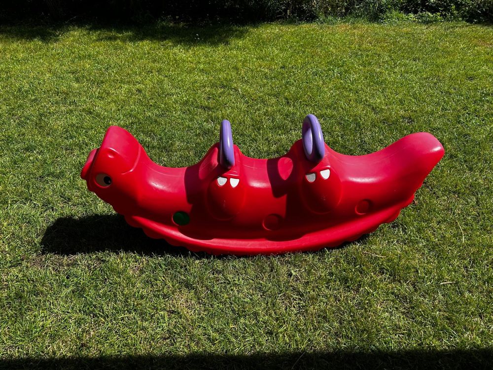 Bascule Dino Sammy - Balançoire Enfant 1+ Ans En Plastique Solide
