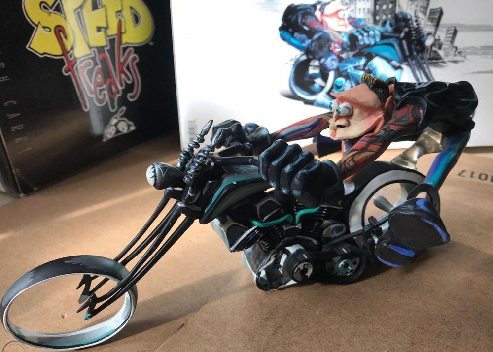 HARLEY DAVIDSON RUSSEL SPEED FREAKS TERRY ROSS ART SCULPTURE Acheter