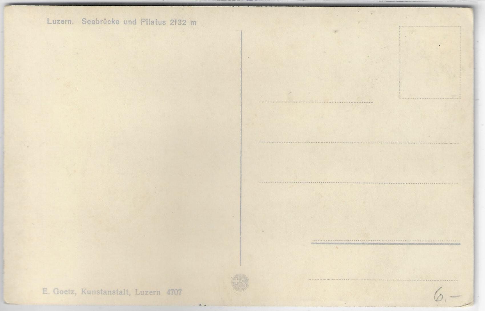 Cartoline postali: Luzern - Seebrücke - Dampfer - Litho – Usato da Ettingen venduto da Kartenplanet 1
