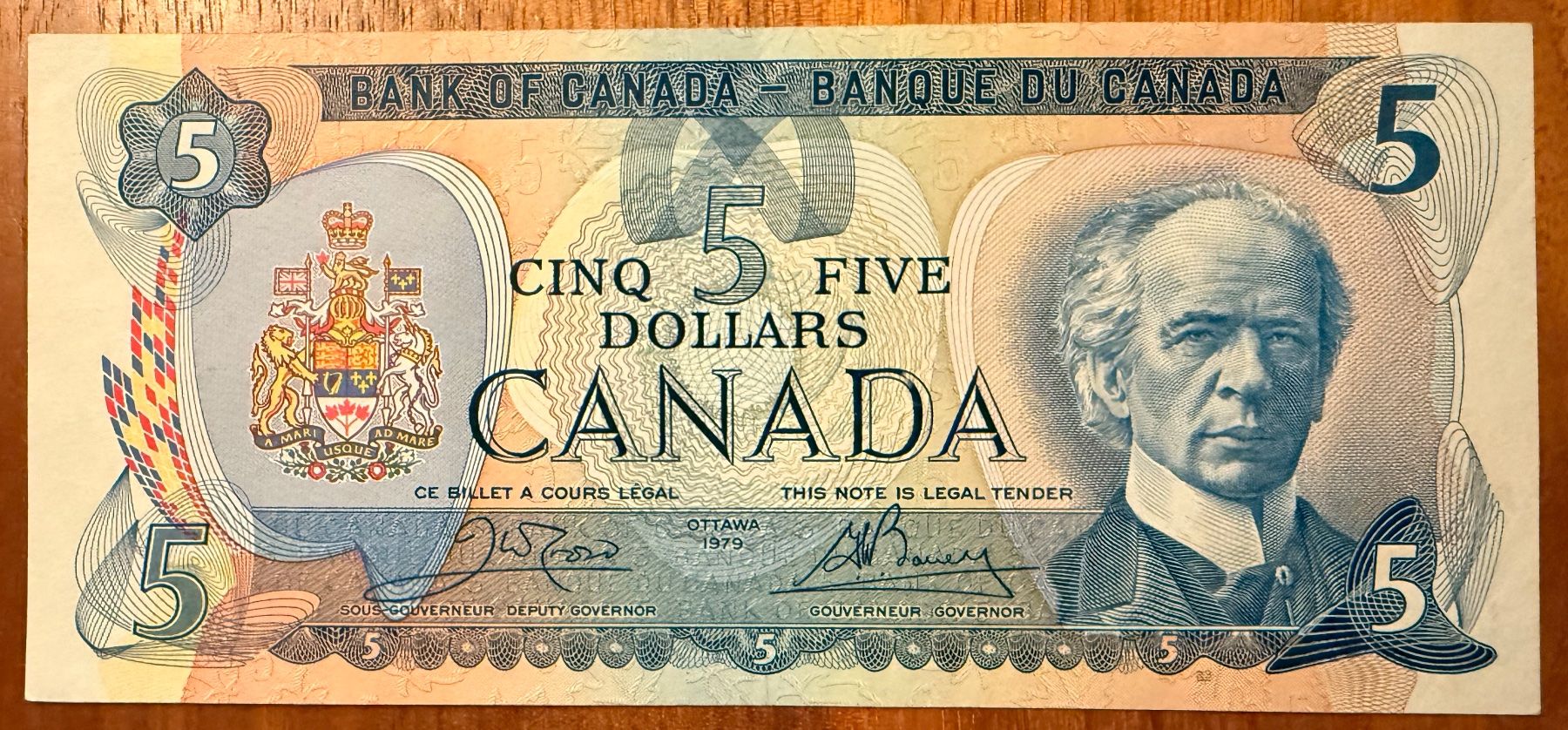 Banconote: Kanada 5 Dollar 1979 Bankfrisch – Usato da Zürich venduto da Polarcita
