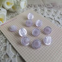 10 Knopfe lila bouton violet boutons