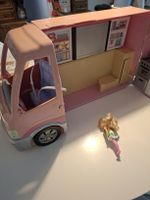 Barbie Wohnmobil rosa mit Zubehör gebrauchter Zustand