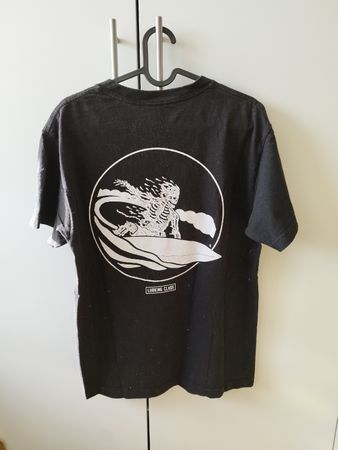 Schwarzes HerrenT-Shirt mit Print / Surf / Skate / Grösse M