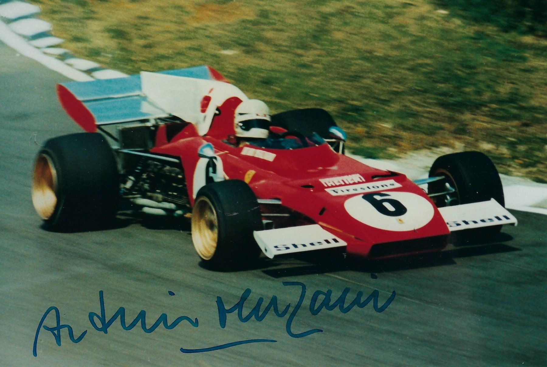 Autografi: Arturo Merzario, Formel 1 – Usato da Aarburg venduto da Hktm