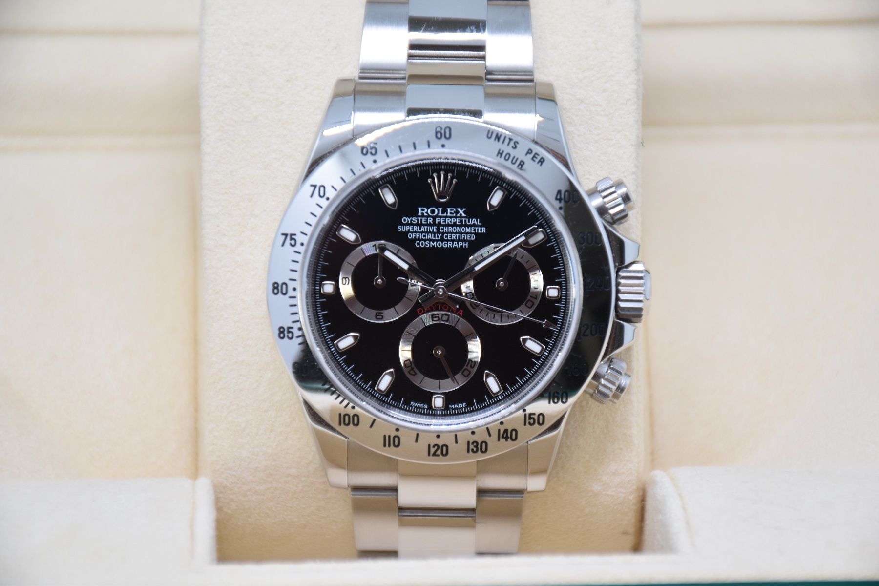 Rolex Uhren: Rolex Daytona Ref. 116520BD, Full-Set, 1. Hand & unpoliert – Gebraucht aus Zug von eMDi_Collection