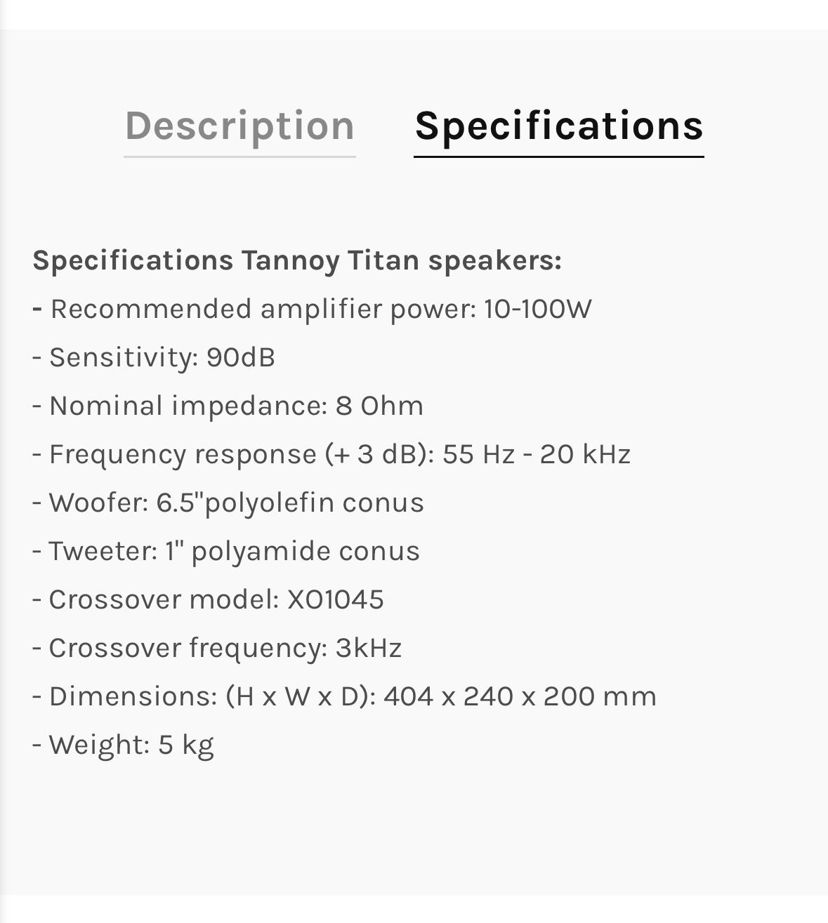 Tannoy Casse acustiche: Tannoy Lautsprecher Titan – Usato da Seuzach venduto da Zappulla 2