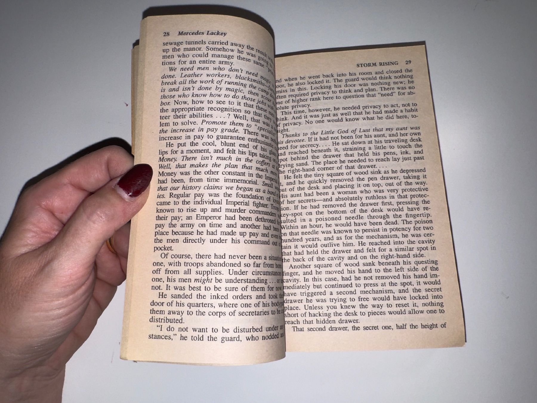 Libri: NOVEL: Mercedes Lackey, Storm rising – Usato da Grosswangen venduto da English_books 3