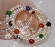 Armband Süsswasser Zucht-Perlen