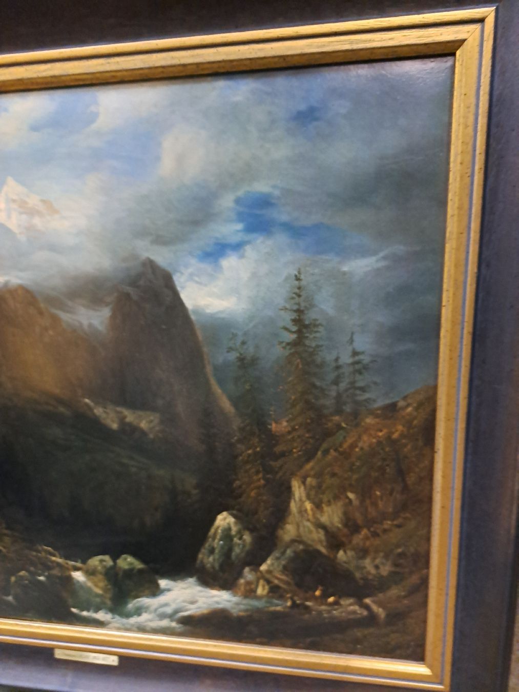 Dipinti: Francois Diday Wetterhorn Repro. – Usato da Grossdietwil venduto da hufi10 2
