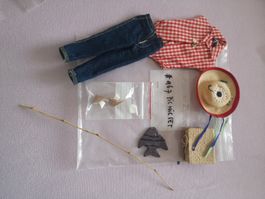 BARBIE VINTAGE BEKLEIDUNG PIC NIC SET
